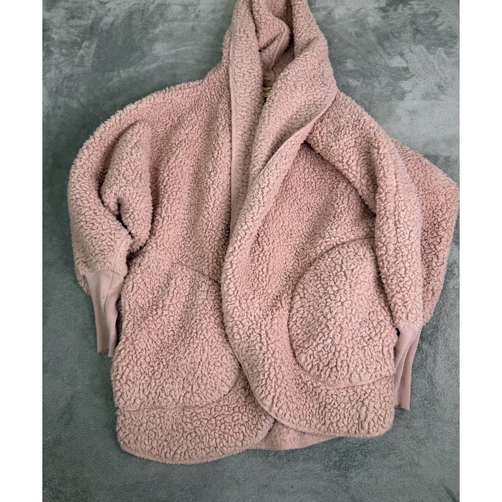 Nordic Beach Hooded Wrap Sweater Women's One Size Pink